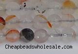 CAG9890 15.5 inches 6mm faceted round dendritic agate beads