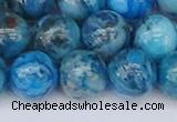 CAG9935 15.5 inches 12mm round blue crazy lace agate beads