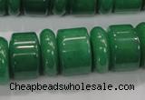 CAJ12 15.5 inches 6*18mm & 12*18mm rondelle green aventurine beads