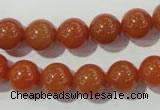 CAJ353 15.5 inches 10mm round red aventurine beads wholesale