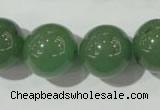 CAJ407 15.5 inches 18mm round green aventurine beads wholesale