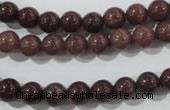 CAJ452 15.5 inches 7mm round purple aventurine beads wholesale