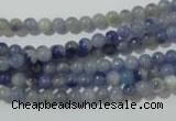 CAJ500 15.5 inches 4mm round blue aventurine beads wholesale