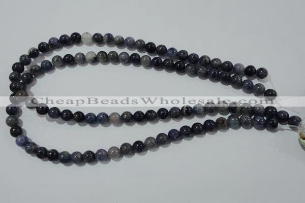 CAJ502 15.5 inches 8mm round blue aventurine beads wholesale