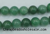 CAJ51 15.5 inches 10mm round green aventurine jade beads wholesale