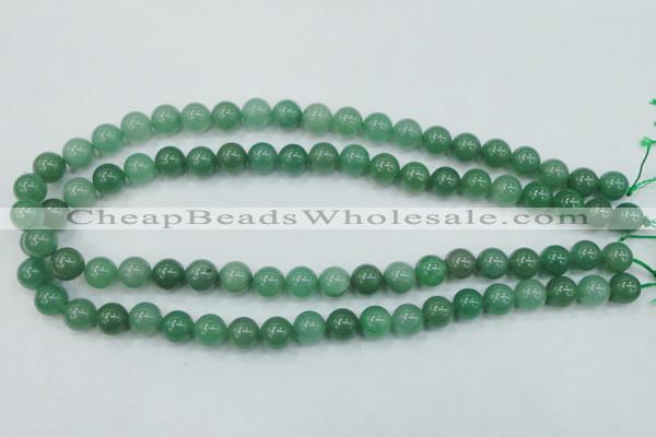 CAJ51 15.5 inches 10mm round green aventurine jade beads wholesale