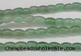 CAJ640 15.5 inches 4*6mm rice green aventurine beads