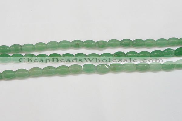 CAJ652 15.5 inches 8*12mm hexahedron green aventurine beads