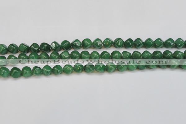 CAJ670 15.5 inches 9*9mm cube green aventurine beads