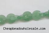 CAJ692 15.5 inches 3*10mm curved moon green aventurine beads