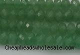 CAJ702 15.5 inches 5*8mm faceted rondelle green aventurine beads