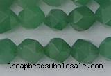 CAJ732 15.5 inches 8mm faceted nuggets green aventurine beads