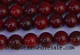 CAJ751 15.5 inches 6mm round apple jasper beads wholesale