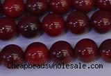 CAJ752 15.5 inches 8mm round apple jasper beads wholesale