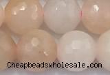 CAJ859 15 inches 10mm faceted round pink aventurine beads