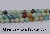 CAM07 round 16mm mixed color natural amazonite beads Wholesale