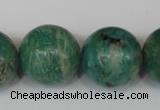 CAM1008 15.5 inches 20mm round natural Russian amazonite beads