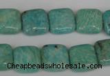 CAM1027 15.5 inches 14*14mm square natural Russian amazonite beads