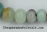 CAM106 15.5 inches multi-size rondelle amazonite gemstone beads