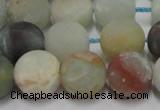 CAM1103 15.5 inches 10mm round matte amazonite beads wholesale