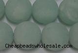 CAM1116 15.5 inches 16mm round matte amazonite beads wholesale