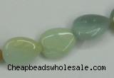 CAM116 15.5 inches 13*18mm flat teardrop amazonite gemstone beads