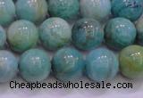 CAM1254 15.5 inches 12mm round natural Russian amazonite beads