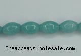 CAM129 15.5 inches 8*12mm rice amazonite gemstone beads wholesale