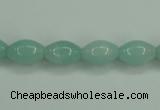 CAM130 15.5 inches 8*12mm rice amazonite gemstone beads wholesale