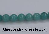 CAM135 15.5 inches 8mm round amazonite gemstone beads wholesale