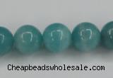 CAM138 15.5 inches 14mm round amazonite gemstone beads wholesale