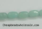 CAM139 15.5 inches 8*12mm faceted drum amazonite gemstone beads