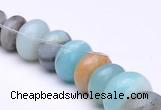 CAM14 15.5 inch different sizes roundel natural amazonite beads