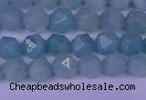 CAM1416 15.5 inches 6mm faceted nuggets Chinese amazonite beads