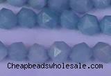 CAM1417 15.5 inches 8mm faceted nuggets Chinese amazonite beads