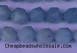 CAM1418 15.5 inches 10mm faceted nuggets Chinese amazonite beads