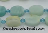 CAM1425 15.5 inches 8*12mm oval Chinese amazonite beads