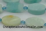 CAM1426 15.5 inches 10*16mm oval Chinese amazonite beads