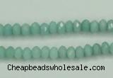 CAM143 15.5 inches 4*6mm faceted rondelle amazonite gemstone beads