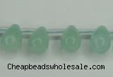 CAM145 10*14mm top-drilled teardrop amazonite gemstone beads