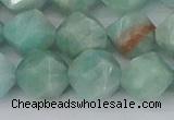 CAM1475 15.5 inches 12mm faceted nuggets Brazilian amazonite beads