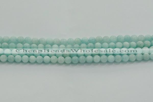 CAM1501 15.5 inches 6mm round natural peru amazonite beads