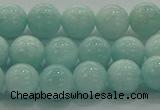 CAM1502 15.5 inches 8mm round natural peru amazonite beads