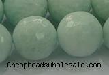 CAM1516 15.5 inches 16mm faceted round peru amazonite beads