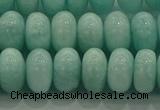 CAM1534 15.5 inches 7*12mm rondelle natural peru amazonite beads