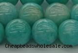 CAM1555 15.5 inches 14mm round natural peru amazonite beads