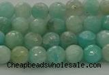 CAM1561 15.5 inches 6mm faceted round Russian amazonite beads