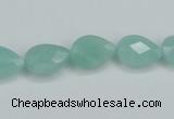 CAM157 15.5 inches 10*14mm faceted teardrop amazonite gemstone beads