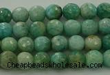 CAM1581 15.5 inches 6mm faceted round Russian amazonite beads