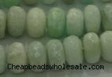 CAM1613 15.5 inches 6*10mm faceted rondelle peru amazonite beads